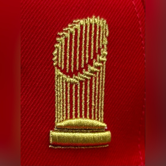 NEW Cincinnati Reds PRO STANDARD 1990 Champions Side Patch SnapBack Hat Pink UV - Picture 8 of 13